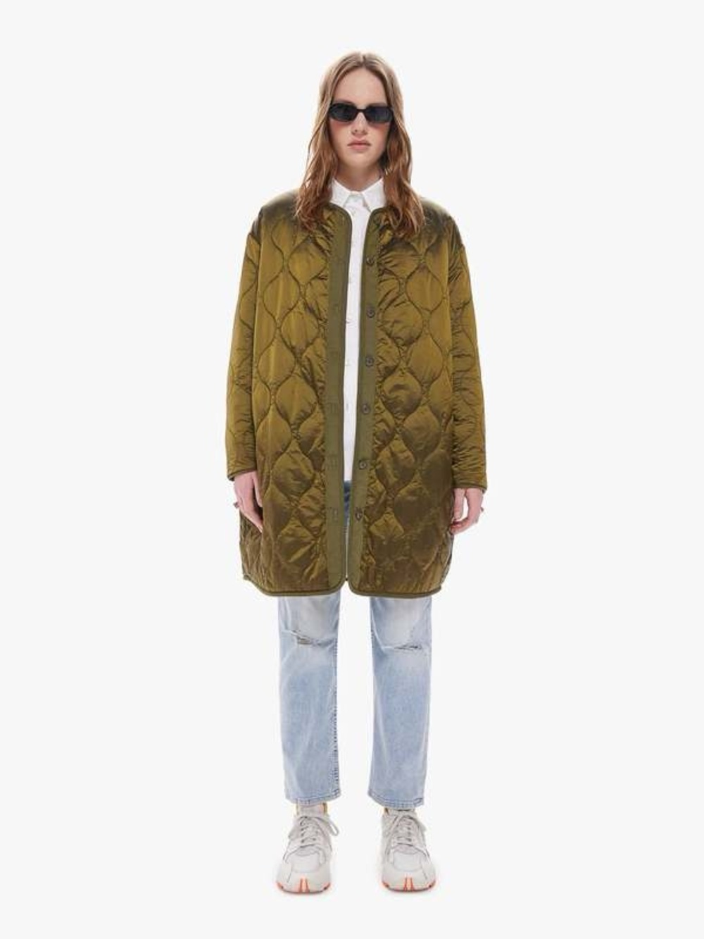 MOTHER Cocoon Jacket in Yes I Herd You